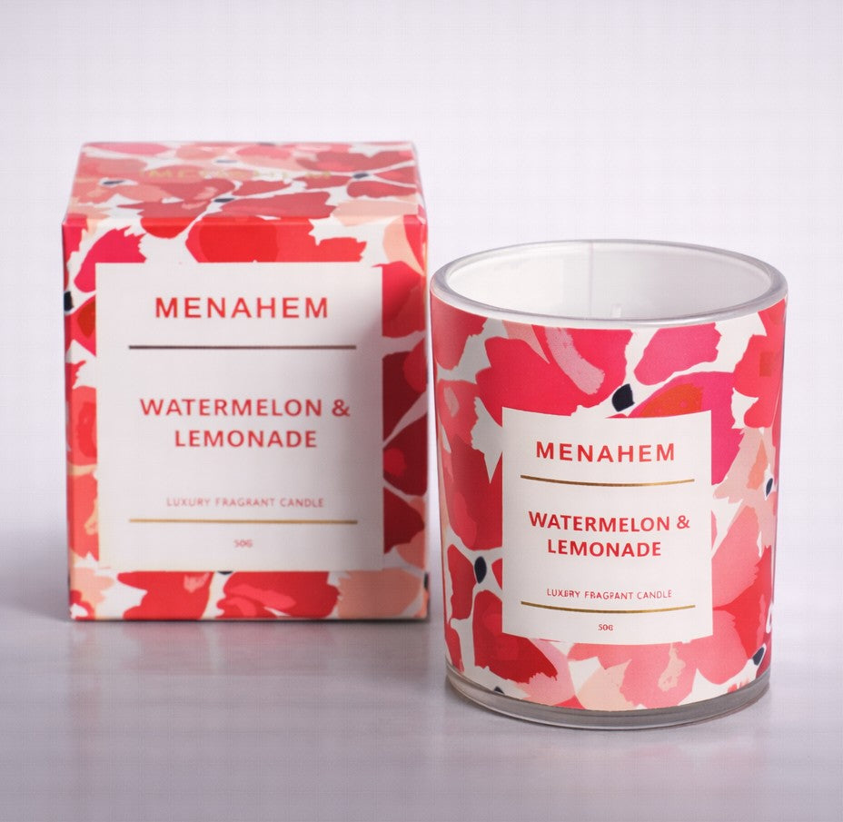 Menahem - Watermelon & Lemonade- Oil Scented Candle